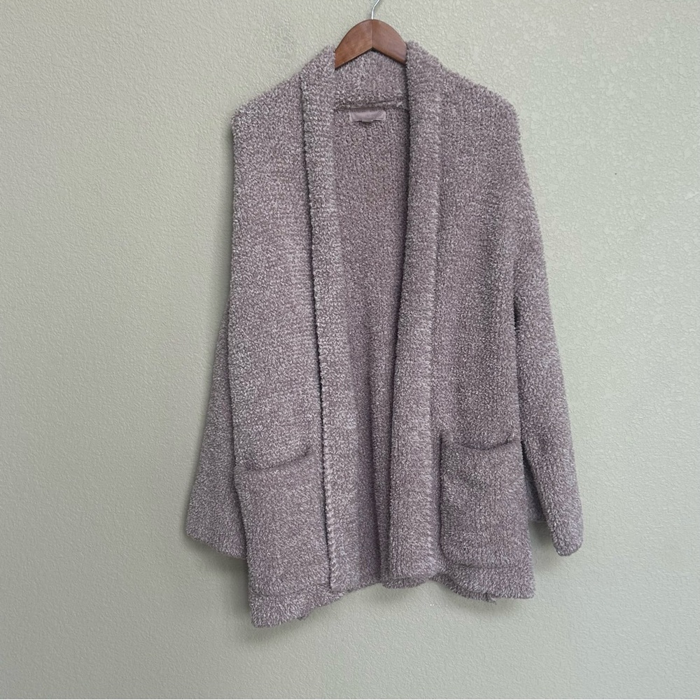 Barefoot Dreams Cozy Knit Jacket in Taupe